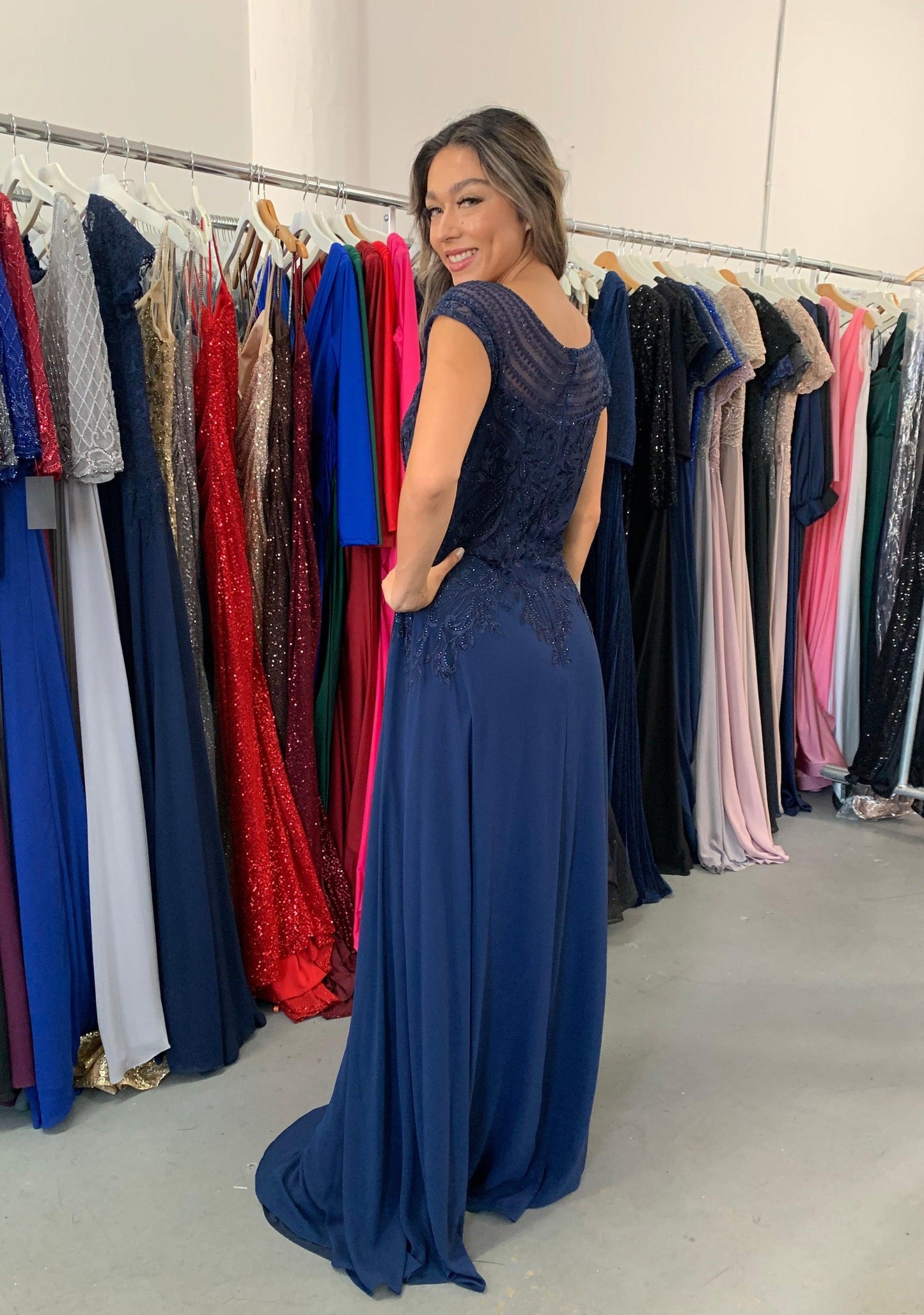 Mother of the Bride Long Dress Size 6 - The Dress Outlet