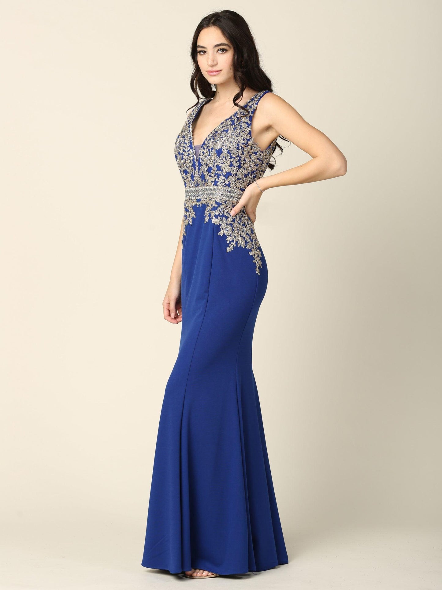 Mother of the Bride Long Formal Sleeveless Dress - The Dress Outlet