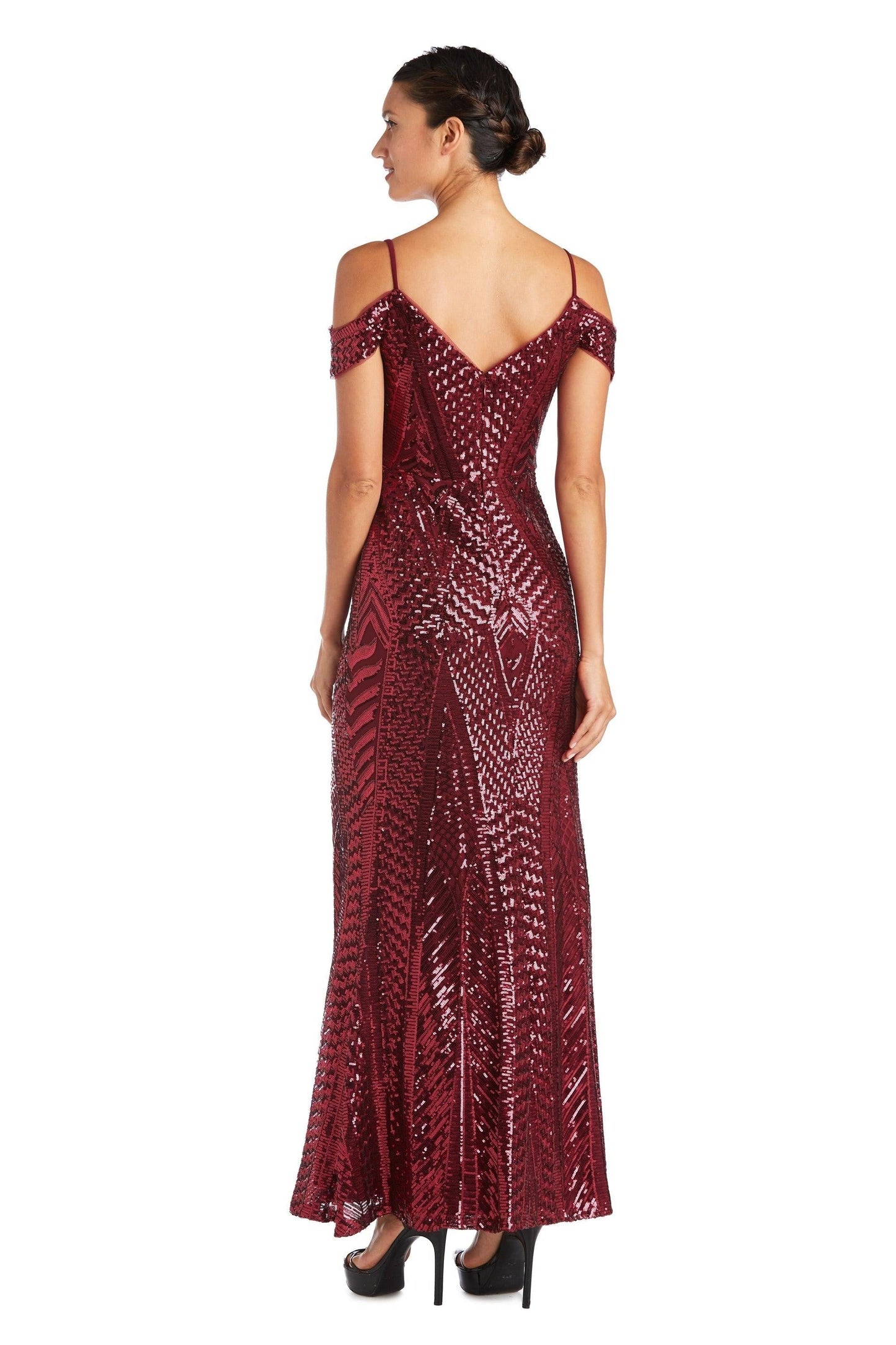 Nightway Long Off Shoulder Formal Dress 21917A - The Dress Outlet