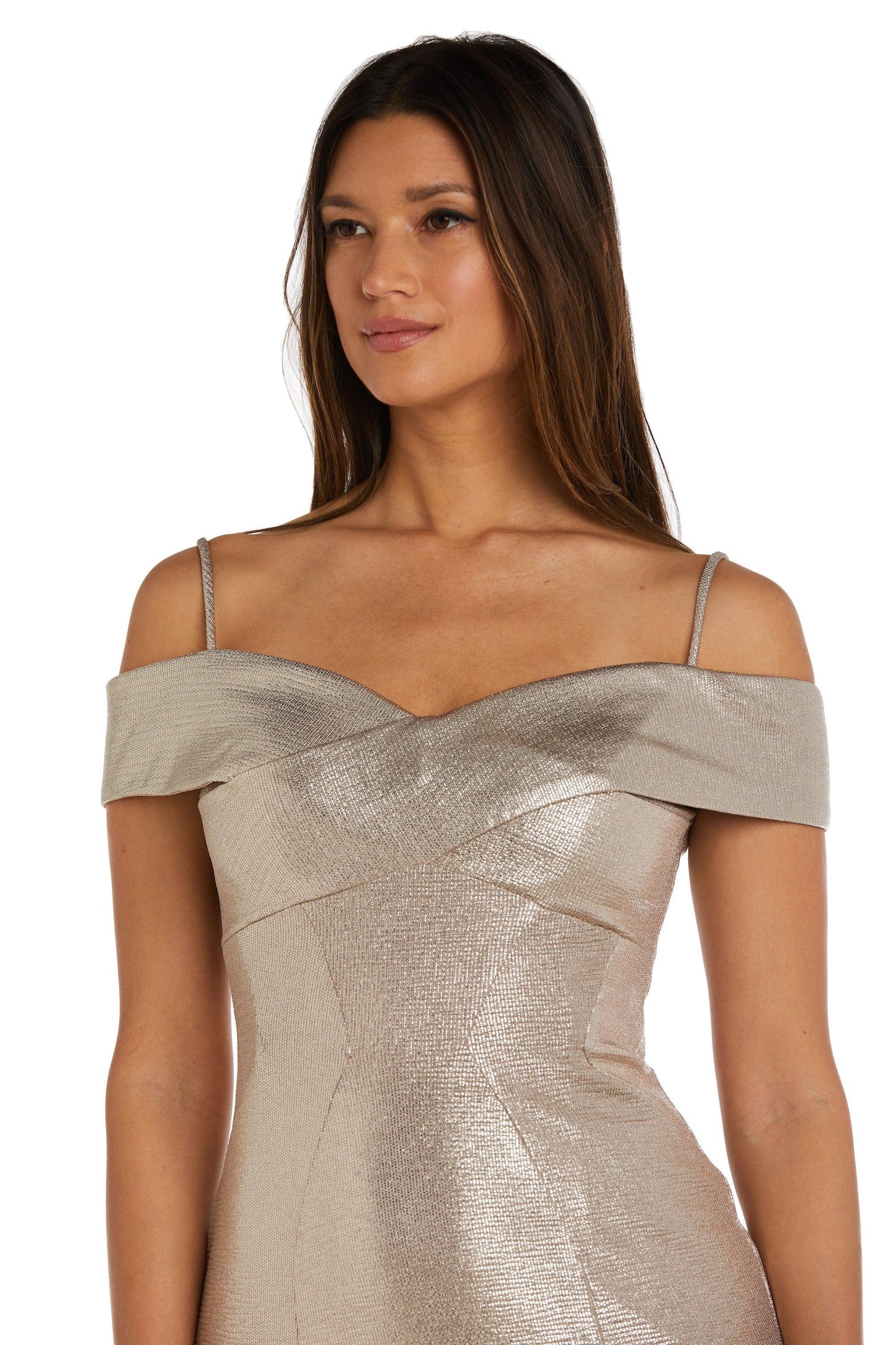 Nightway Off Shoulder Long Formal Dress 21761P - The Dress Outlet