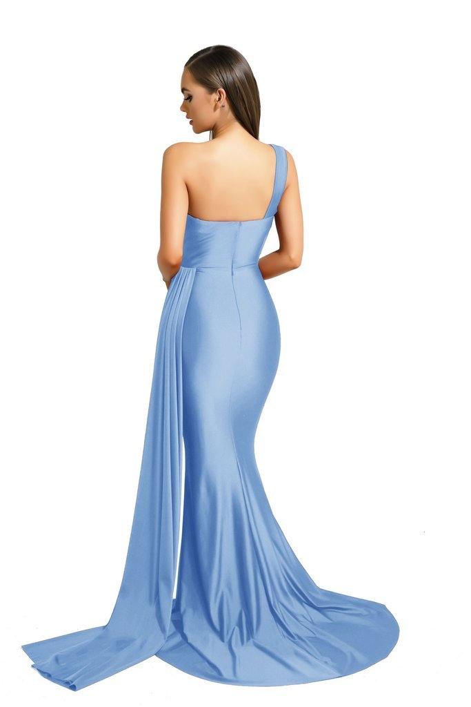 Portia and Scarlett  Long Single Shoulder Prom Dress PS6321 - The Dress Outlet