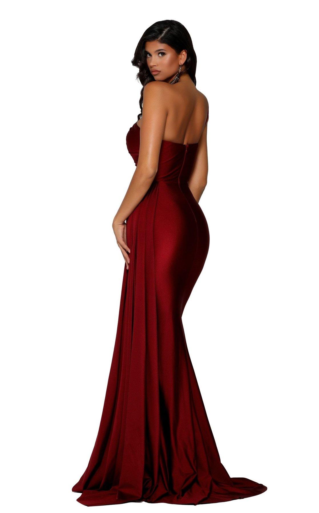 Portia and Scarlett  Long Single Shoulder Prom Dress PS6321 - The Dress Outlet