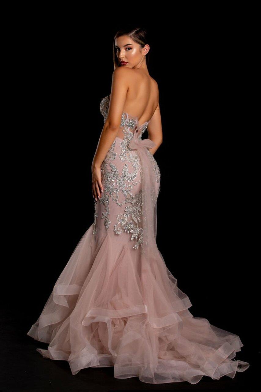 Portia and Scarlett Strapless Long Dress 21244 - The Dress Outlet