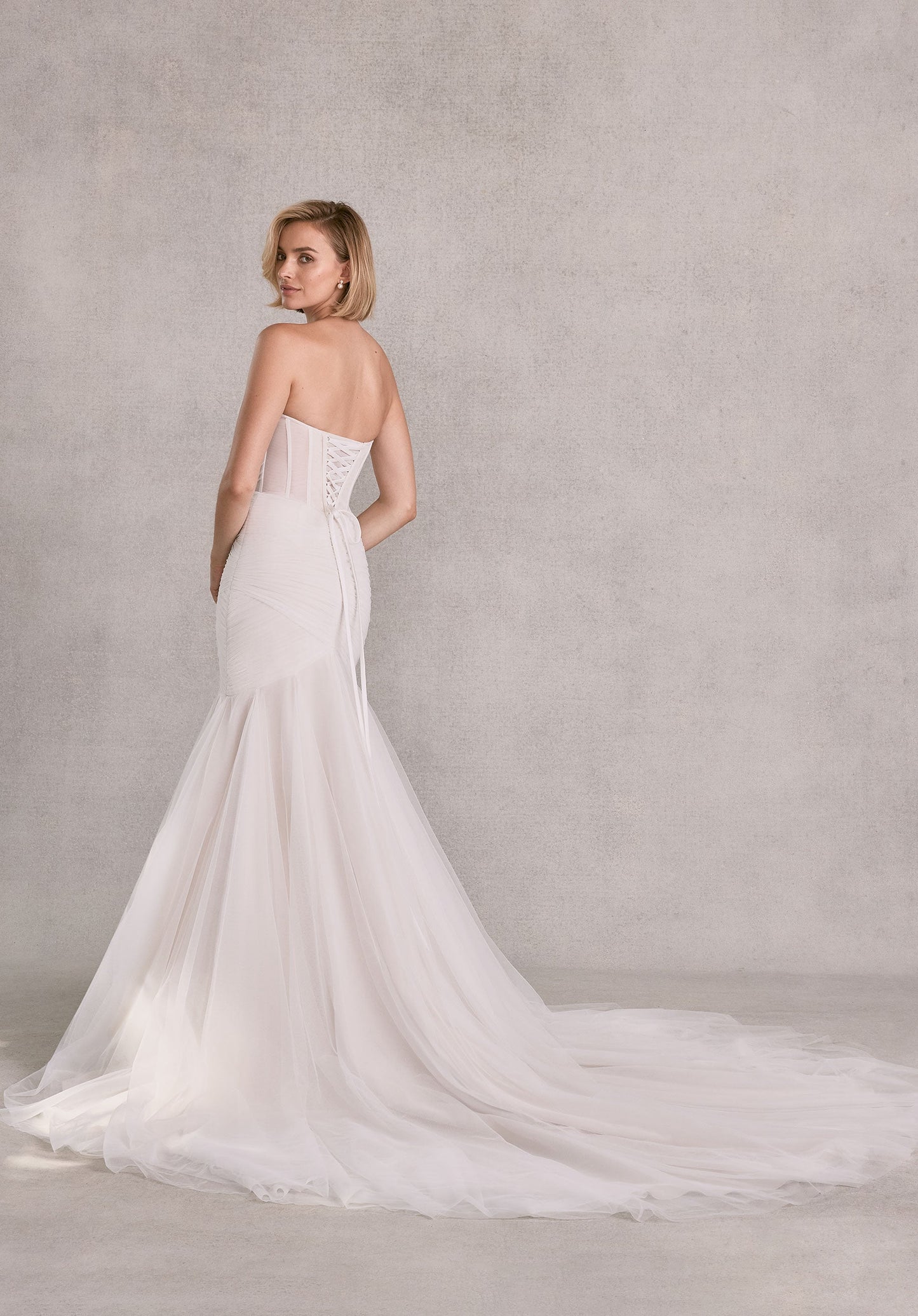 Wedding Dresses Simple Corset Long Mermaid Wedding Dress Ivory/Champagne/Honey