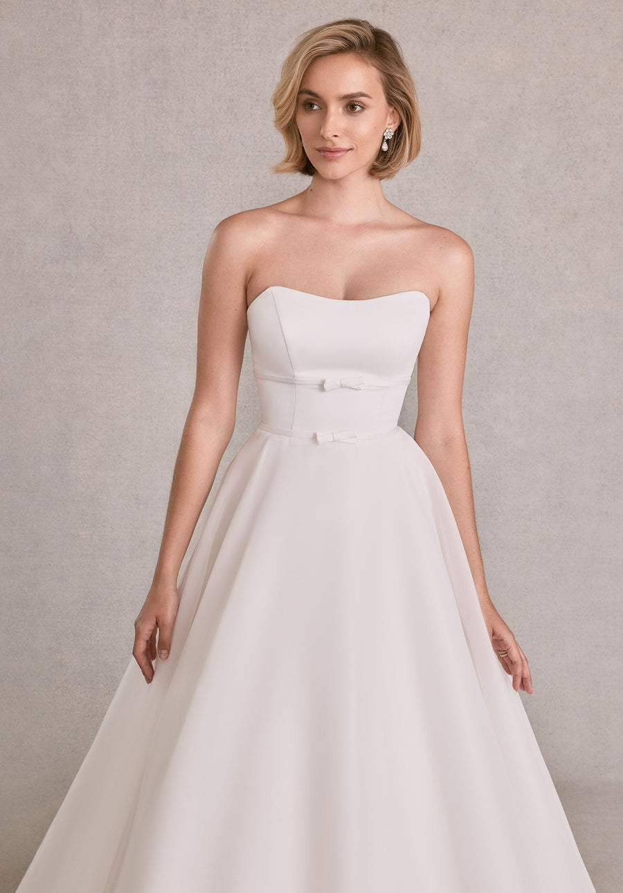 Wedding Dresses Long Ball Gown Simple Wedding Dress Ivory/Ivory