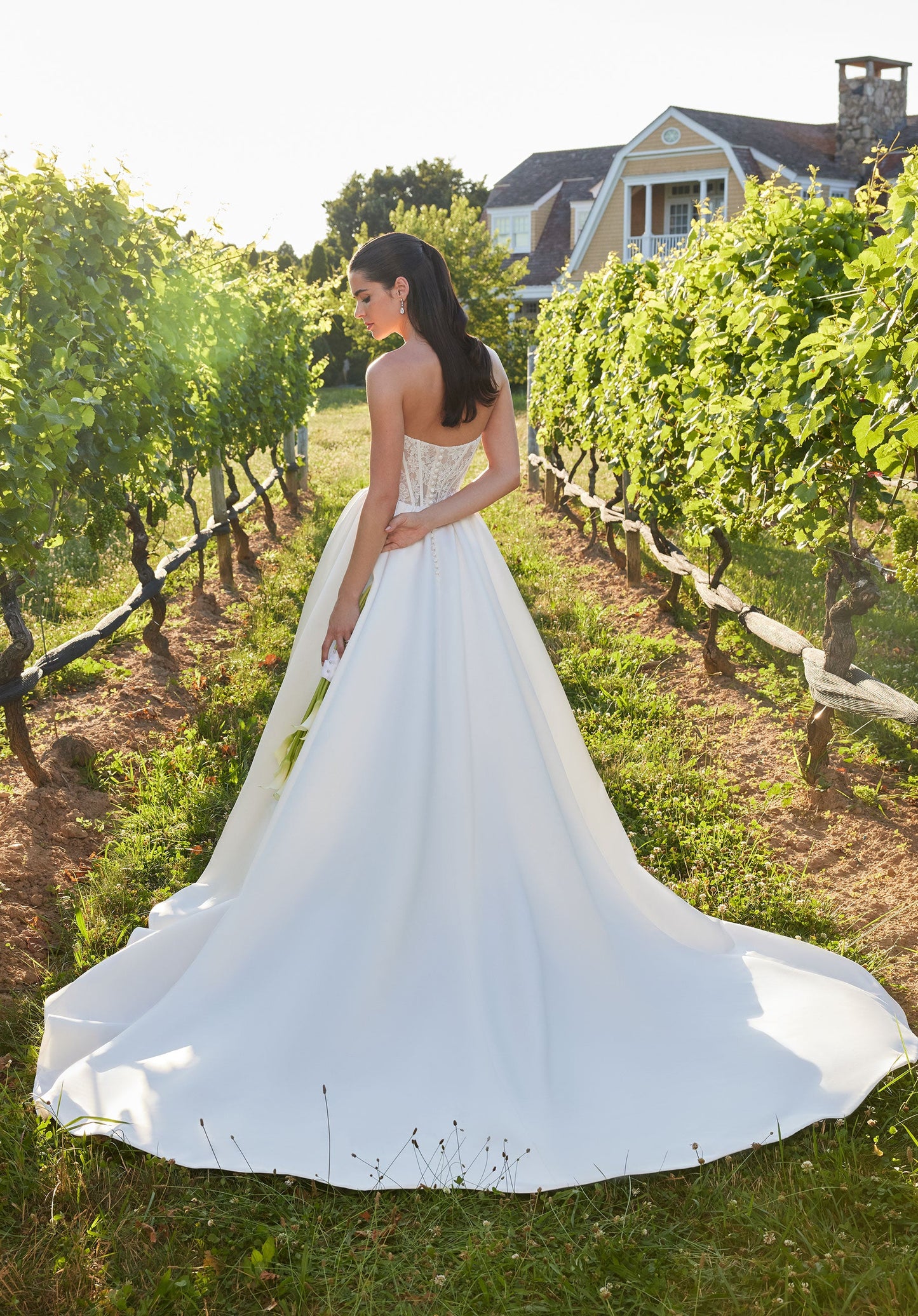 Wedding Dresses Long Ball Gown Corset Wedding Dress Ivory/Honey