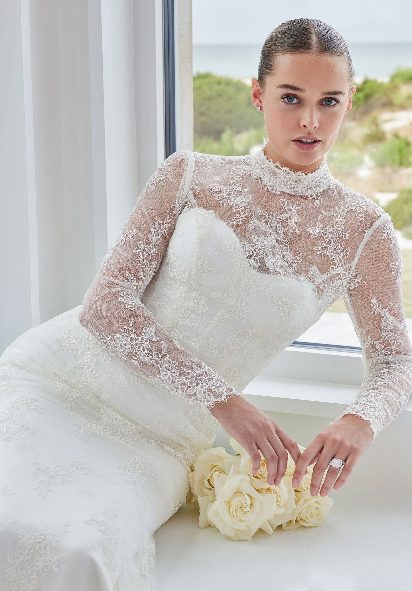 Wedding Dresses Long Sleeve Lace Wedding Dress Ivory