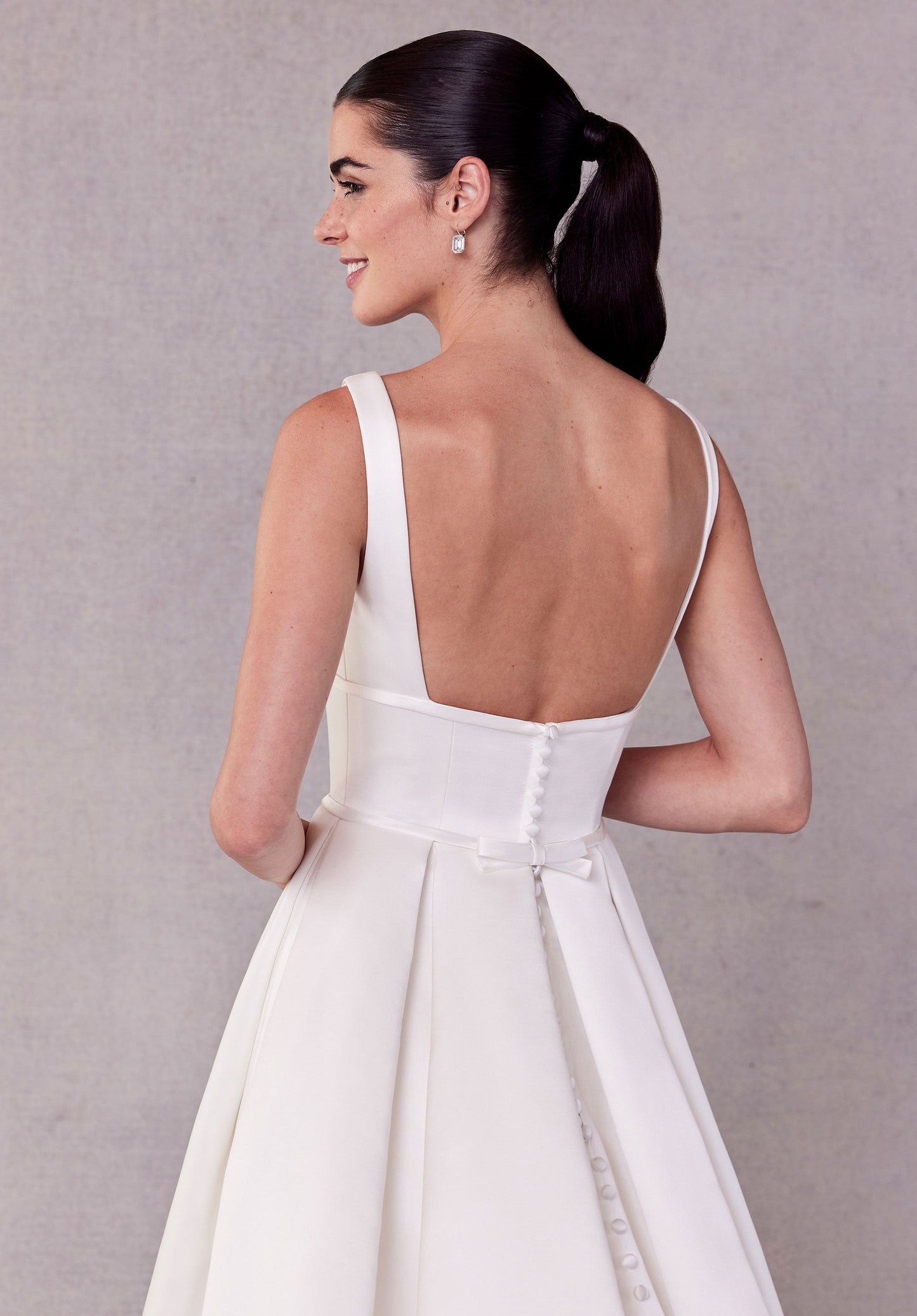 Wedding Dresses Pleated Long A Line Wedding Dress Ivory