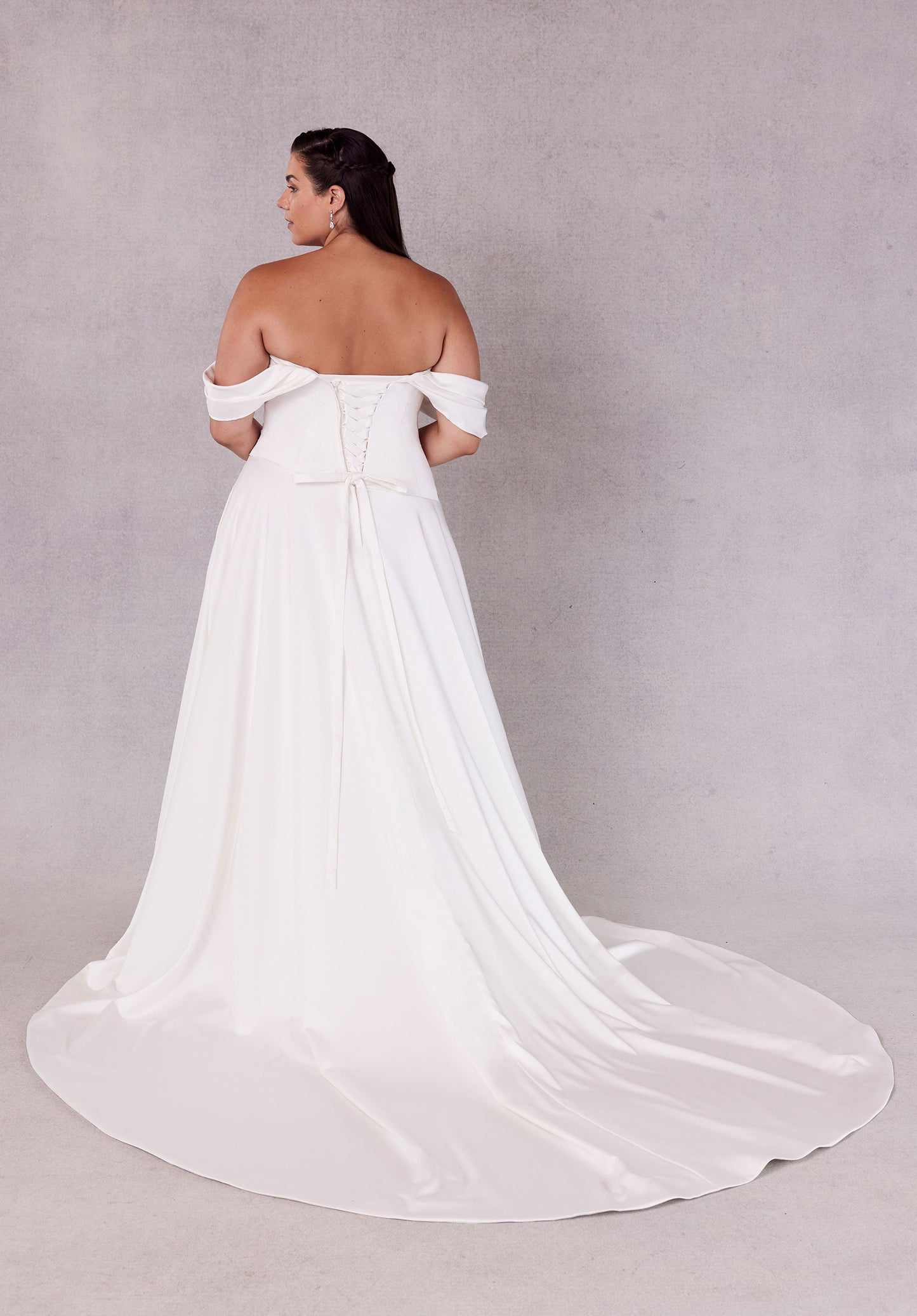 Wedding Dresses Long Plus Size A Line Wedding Dress Ivory