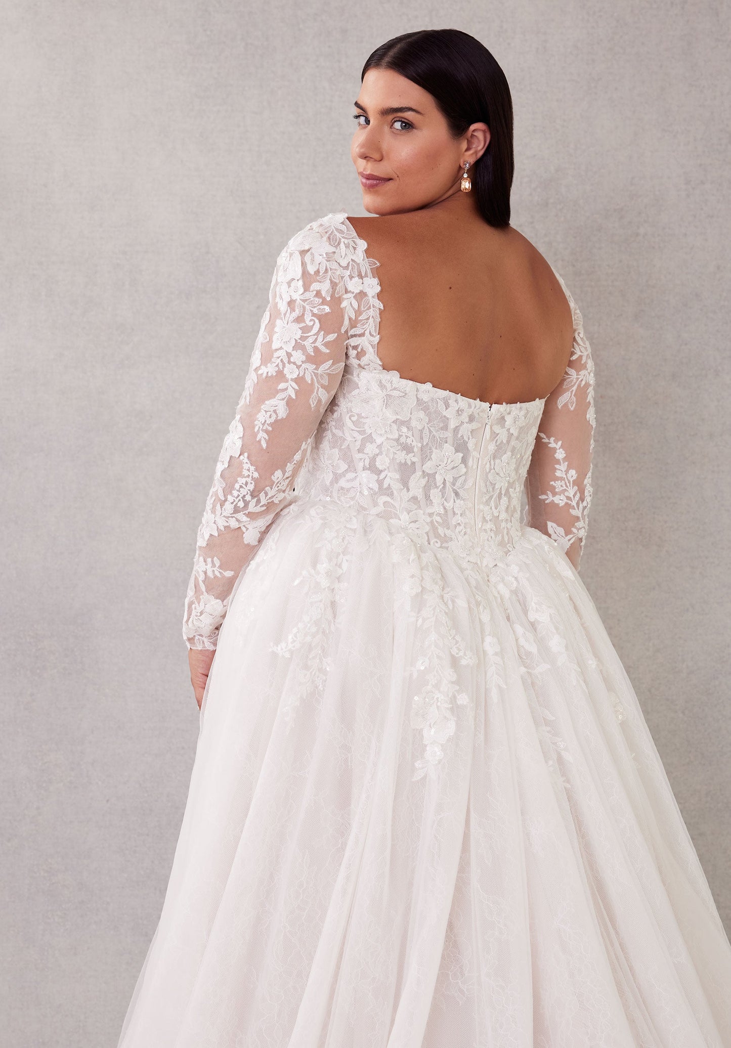 Wedding Dresses Long Ball Gown Plus Size Lace Wedding Dress Ivory/Sand/Honey