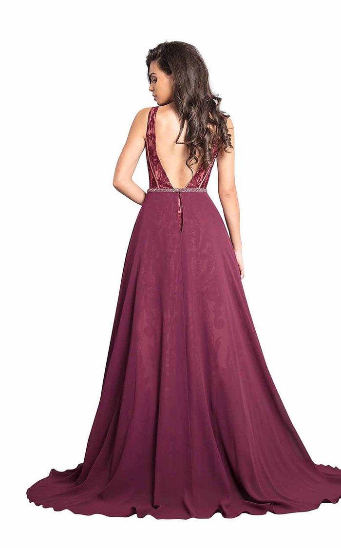 Rachel Allan Long Formal Sleeveless Prom Dress 8352 - The Dress Outlet
