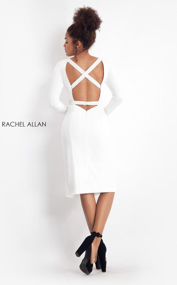 Rachel Allan Long Sleeve Formal Cocktail Dress L1175 - The Dress Outlet