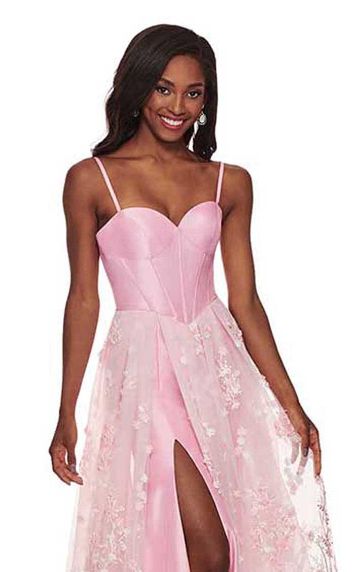 Rachel Allan Long Spaghetti Strap Prom Dress 6543 - The Dress Outlet