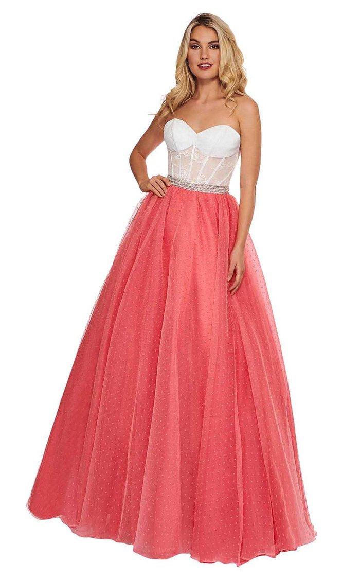 Rachel Allan Prom Long Strapless Ball Gown 6471 - The Dress Outlet