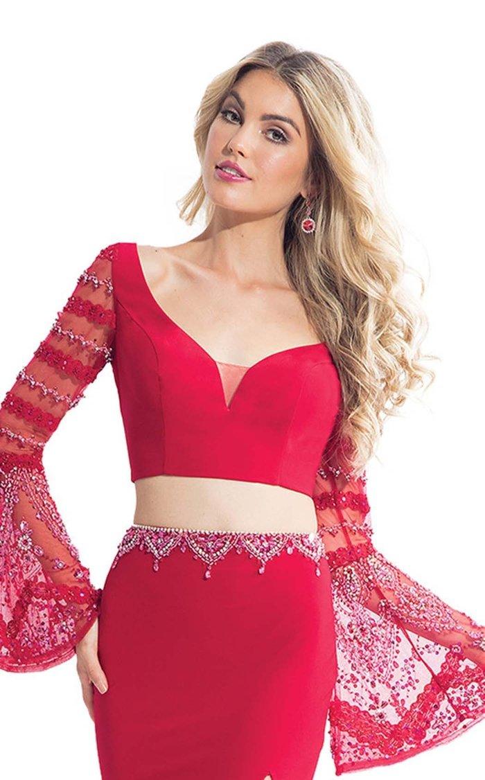 Rachel Allan Prom Two Piece Formal Long Dress 6122 - The Dress Outlet