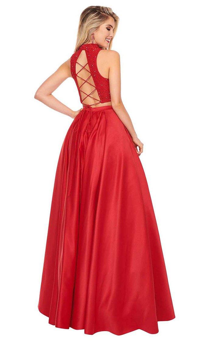 Rachel Allan Prom Two Piece Long Ball Gown 6542 - The Dress Outlet