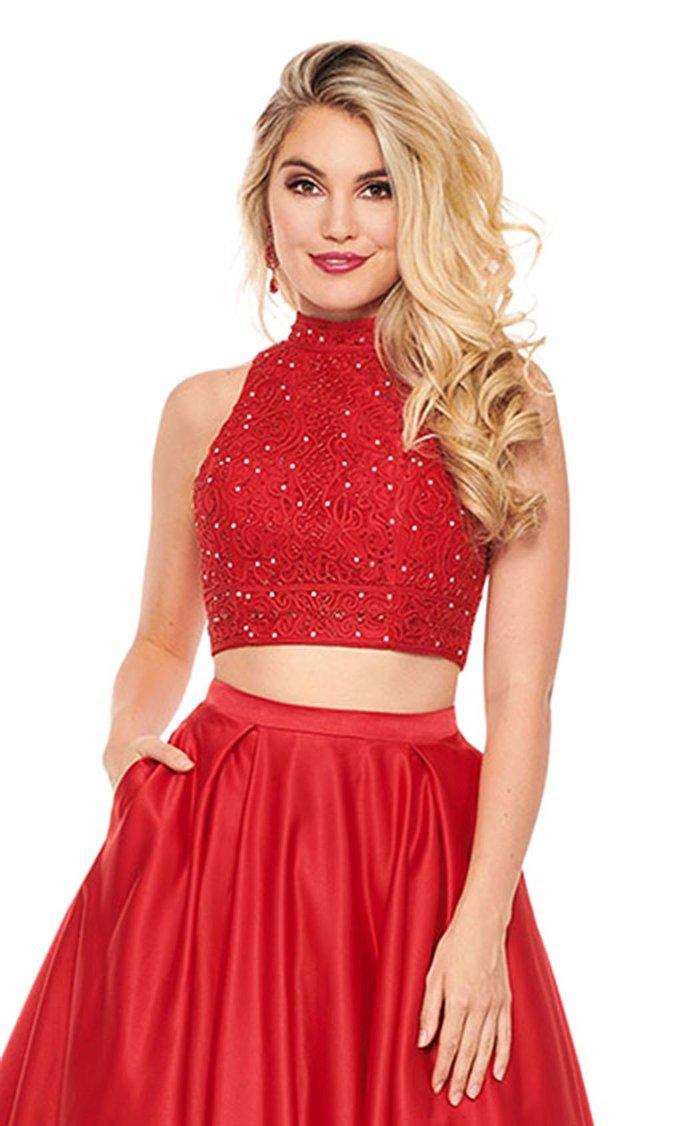 Rachel Allan Prom Two Piece Long Ball Gown 6542 - The Dress Outlet