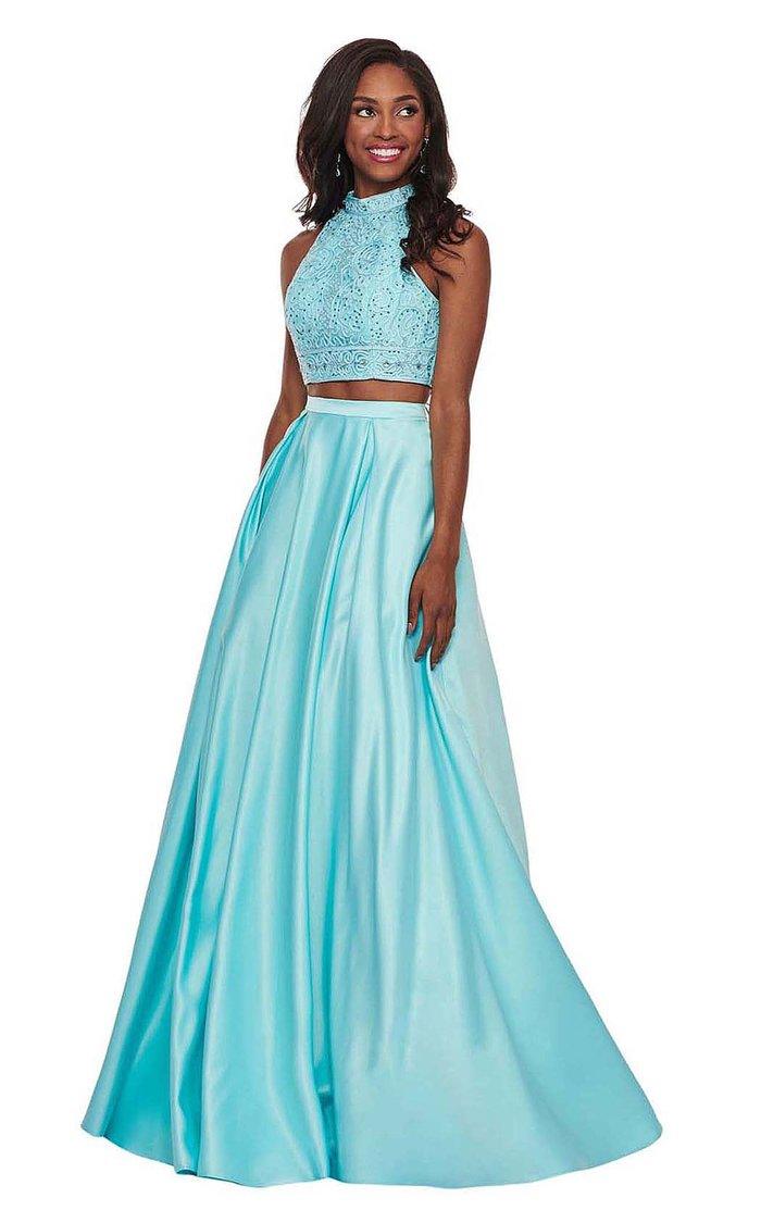 Rachel Allan Prom Two Piece Long Ball Gown 6542 - The Dress Outlet