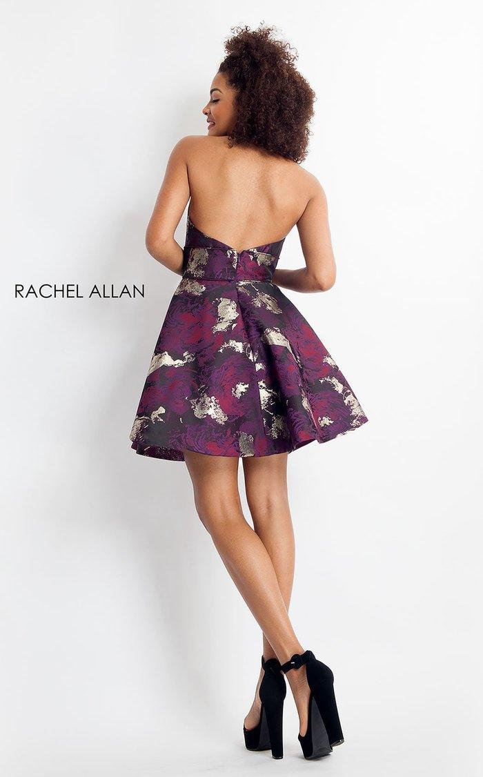 Rachel Allan Short Halter Homecoming Dress 4695 - The Dress Outlet