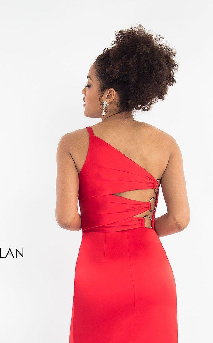 Rachel Allan Short One Shoulder Formal Dress L1173 - The Dress Outlet