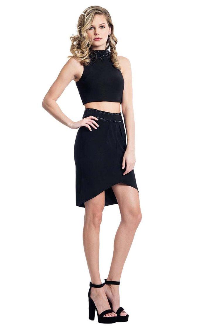 Rachel Allan Short Two Piece Cocktail Dress L1108 - The Dress Outlet