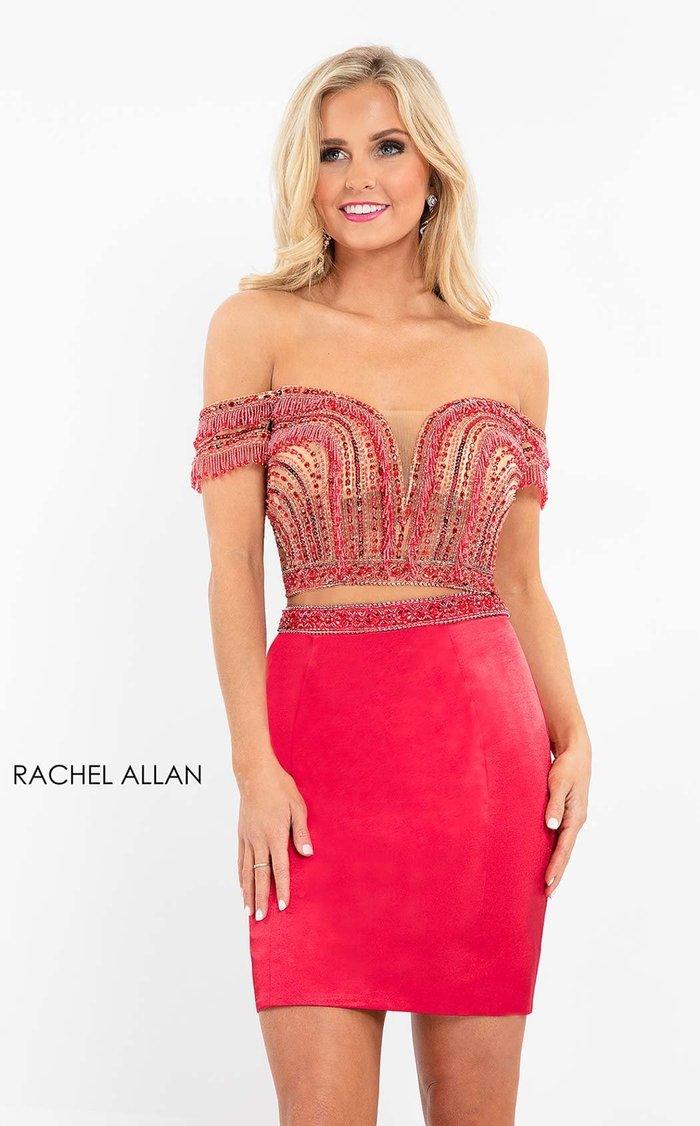 Rachel Allan Short Two Piece Homecoming Dress 4595 - The Dress Outlet