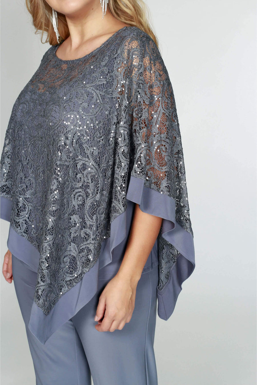 R&M Richards Plus Size Formal Cape Pant Suits - The Dress Outlet R&M Richards