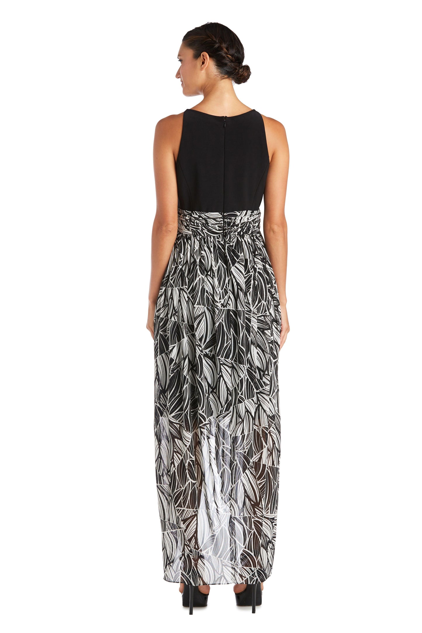 R&M Richards High Low Floral Print Dress 7215 - The Dress Outlet