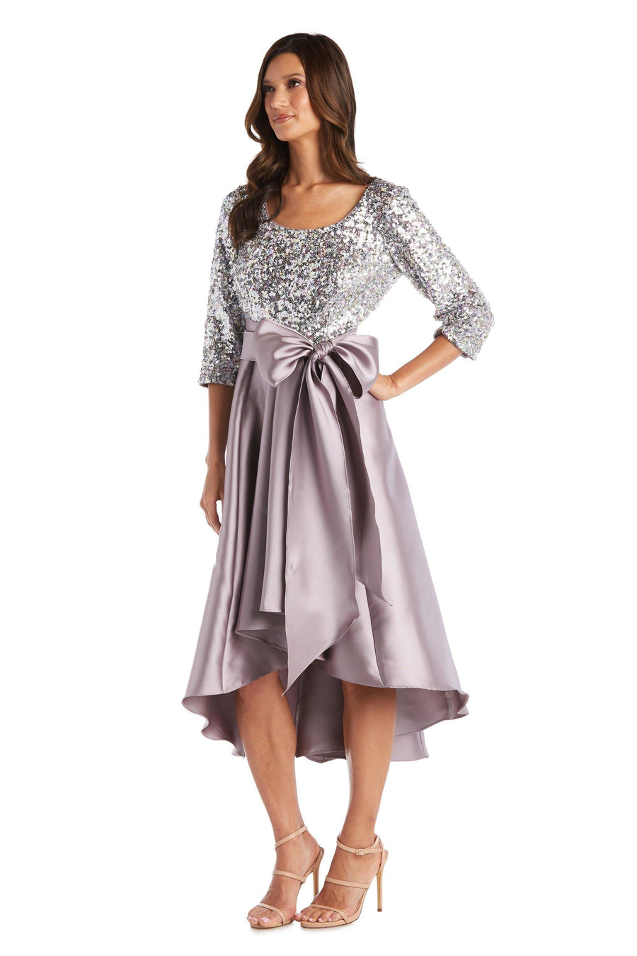 R&M Richards Mother of the Bride High Low Gown 7421 - The Dress Outlet