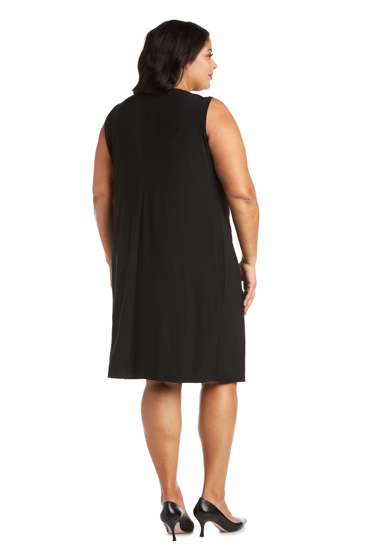 R&M Richards Short Plus Size Print Jacket Dress 7509W - The Dress Outlet