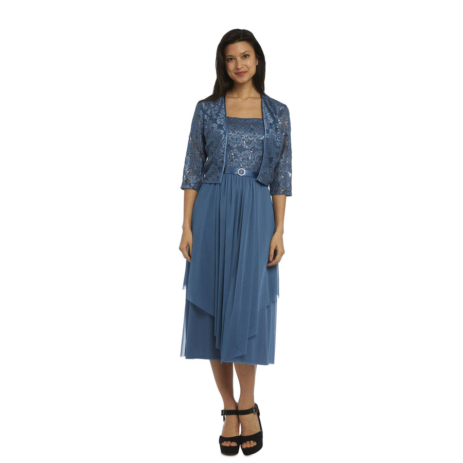 R&M Richards Short Formal Dress Petite - The Dress Outlet R&M Richards
