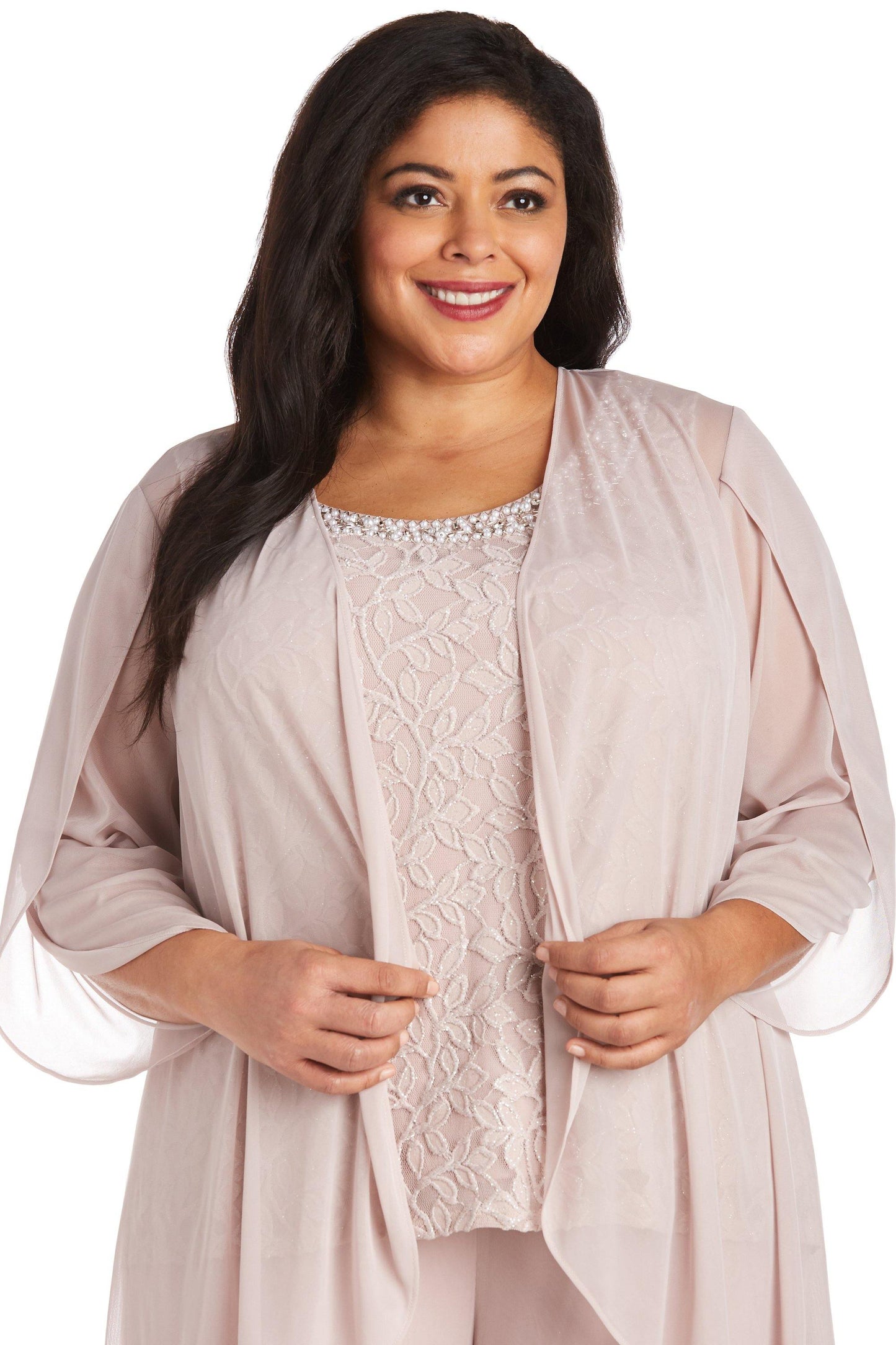 R&M Richards Formal Plus Size Jacket Pant Suit 2439W - The Dress Outlet