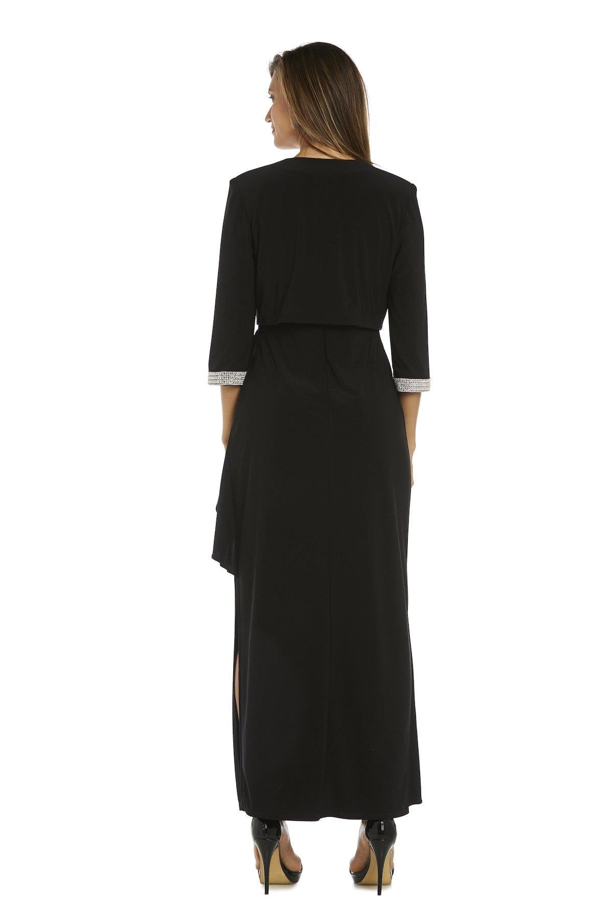 R&M Richards Long Formal Petite Jacket Dress 3808P - The Dress Outlet