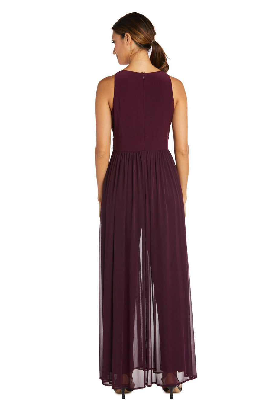 R&M Richards Long Formal Petite Jumpsuit 5375P - The Dress Outlet