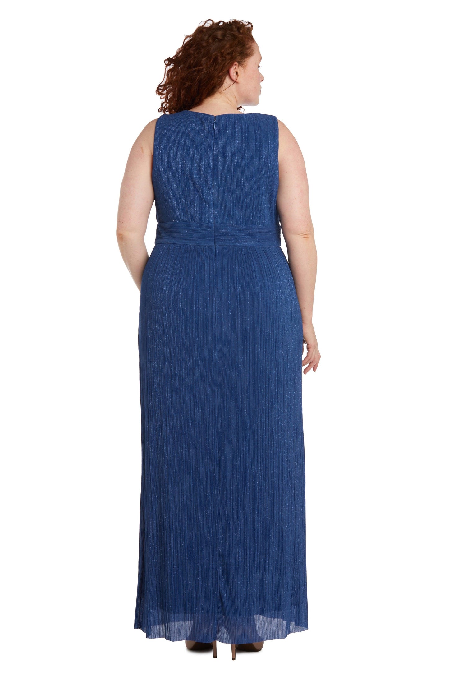 R&M Richards Long Plus Size Formal Dress 2475W - The Dress Outlet