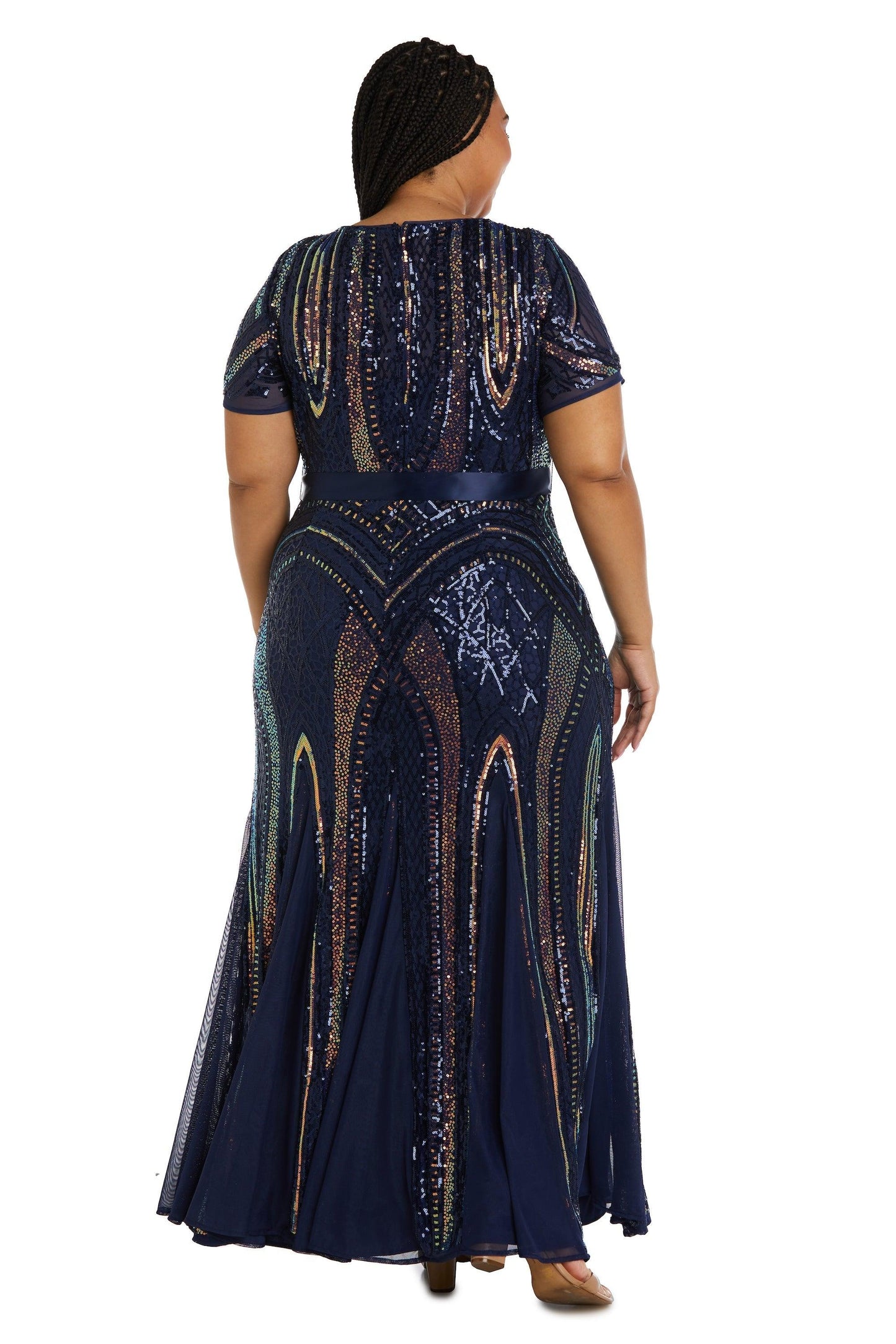 R&M Richards Long Plus Size Formal Dress 7965W Sale - The Dress Outlet