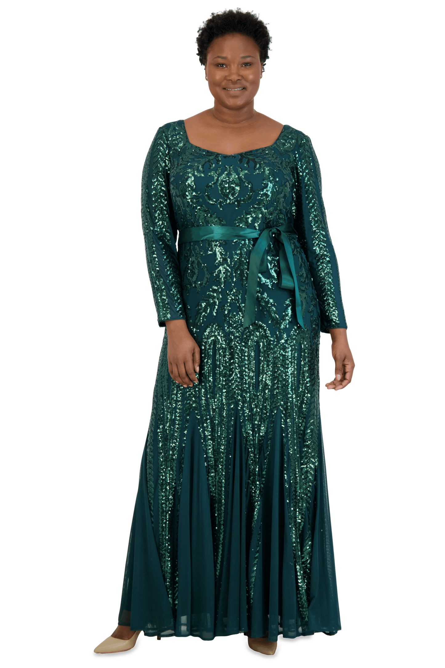 R&M Richards Long Plus Size Formal Dress Sale - The Dress Outlet
