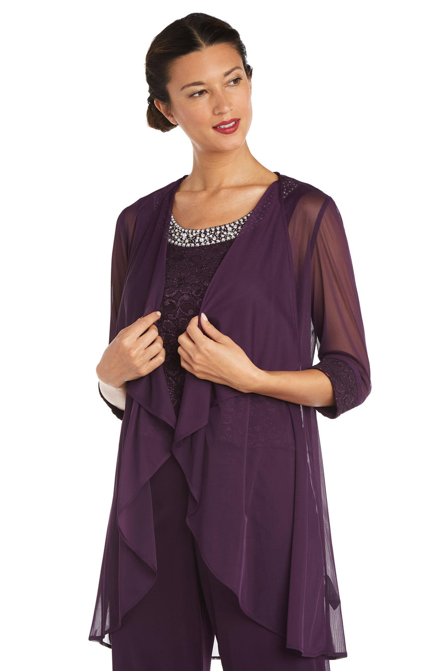 بدلة بنطلون دانتيل صغيرة من Plum 10P R&M Richards 5008P للبيع