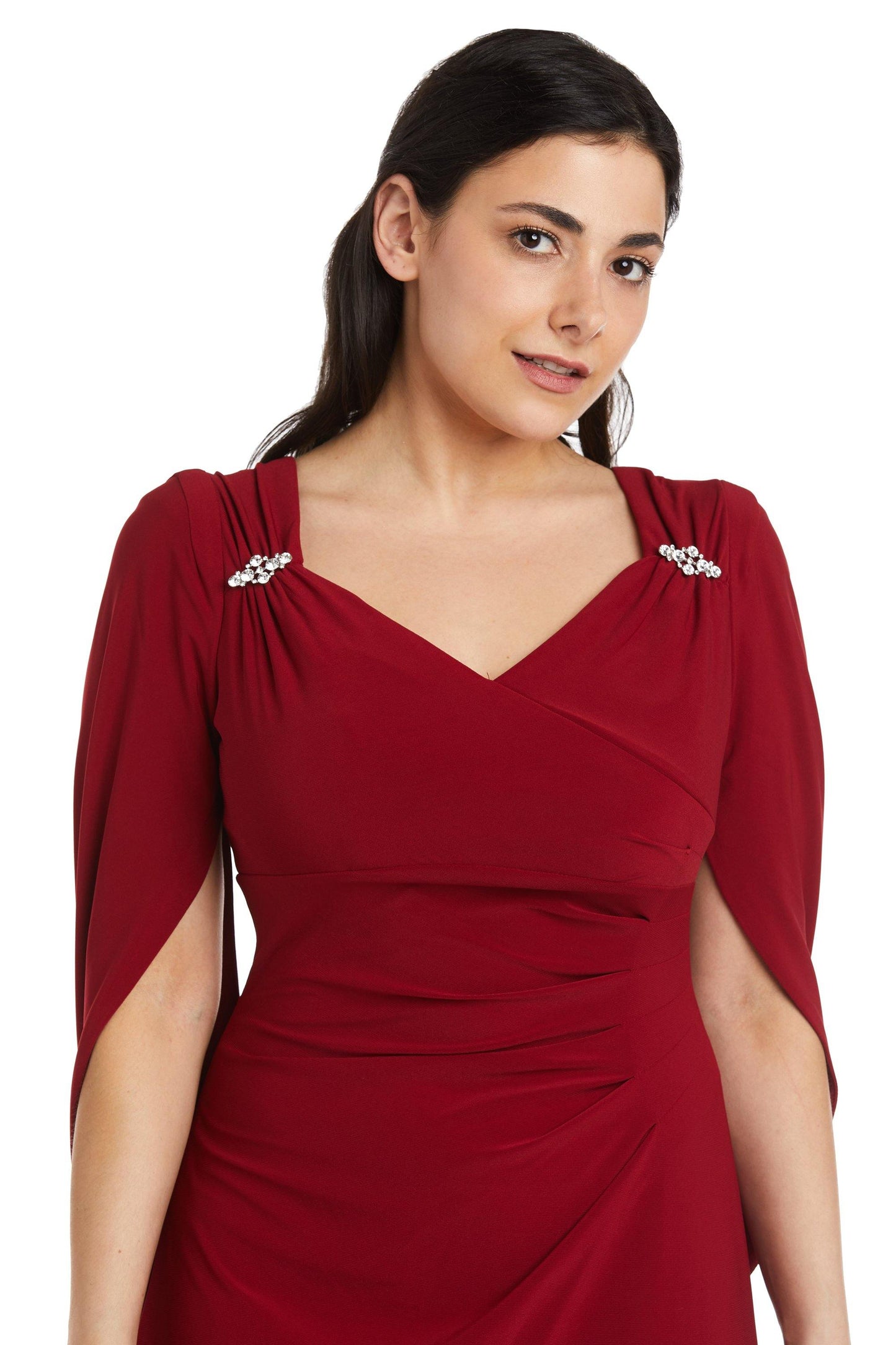 R&M Richards Petite Long Formal Evening Dress 5899P - The Dress Outlet