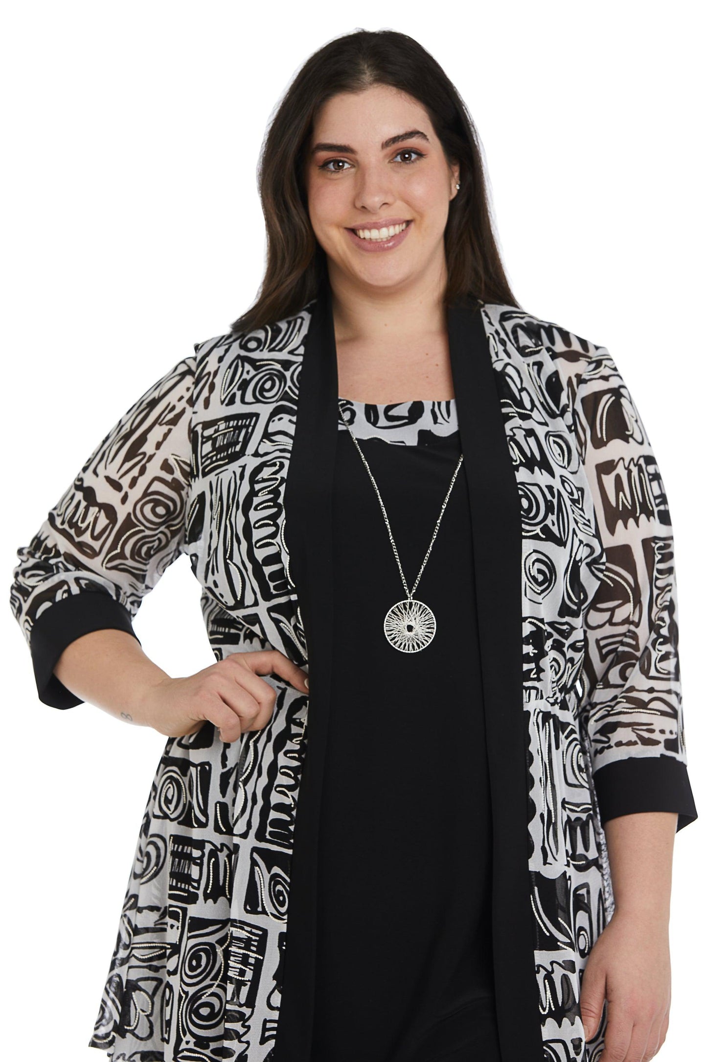 R&M Richards Plus Size Short Jacket Dress 7923W - The Dress Outlet