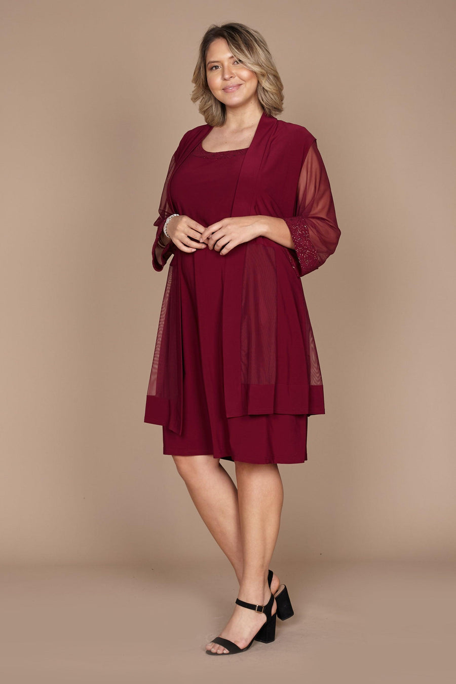 R&M Richards Short Mother of the Bride Dress 8271 - The Dress Outlet