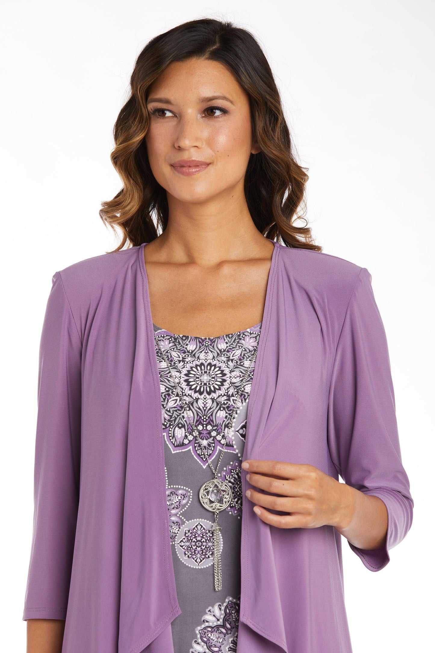 R&M Richards Short Petite Print Jacket Dress 9257P - The Dress Outlet