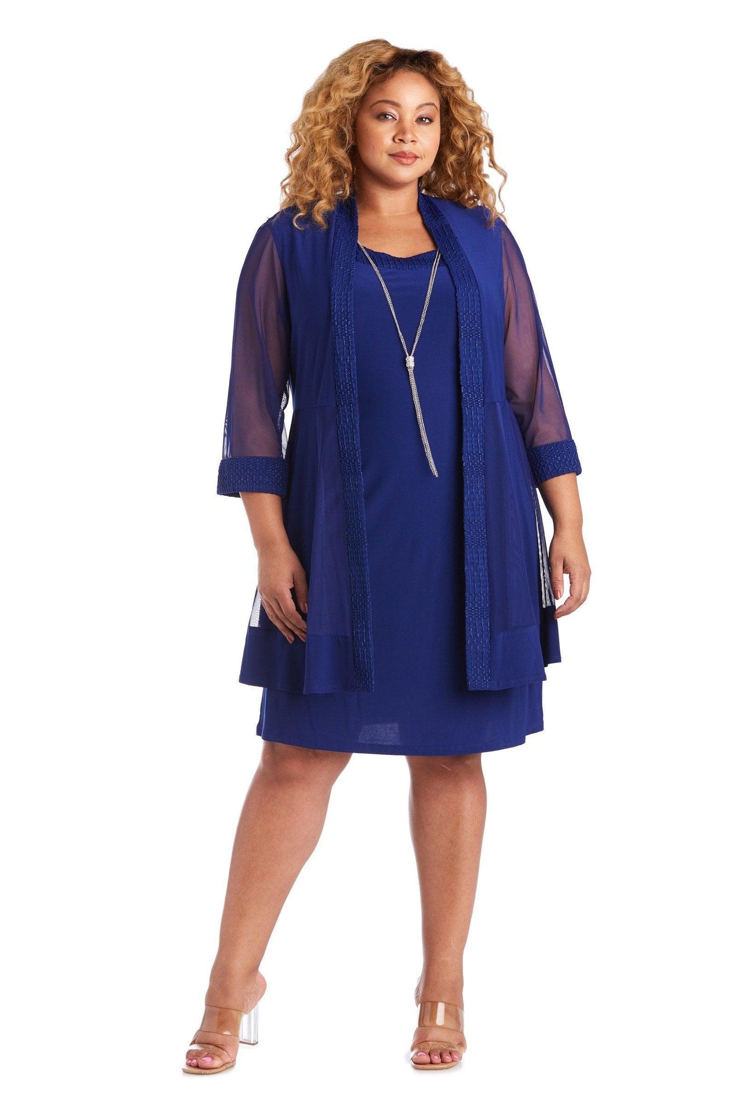 R&M Richards Short Plus Size Formal Dress Sale - The Dress Outlet