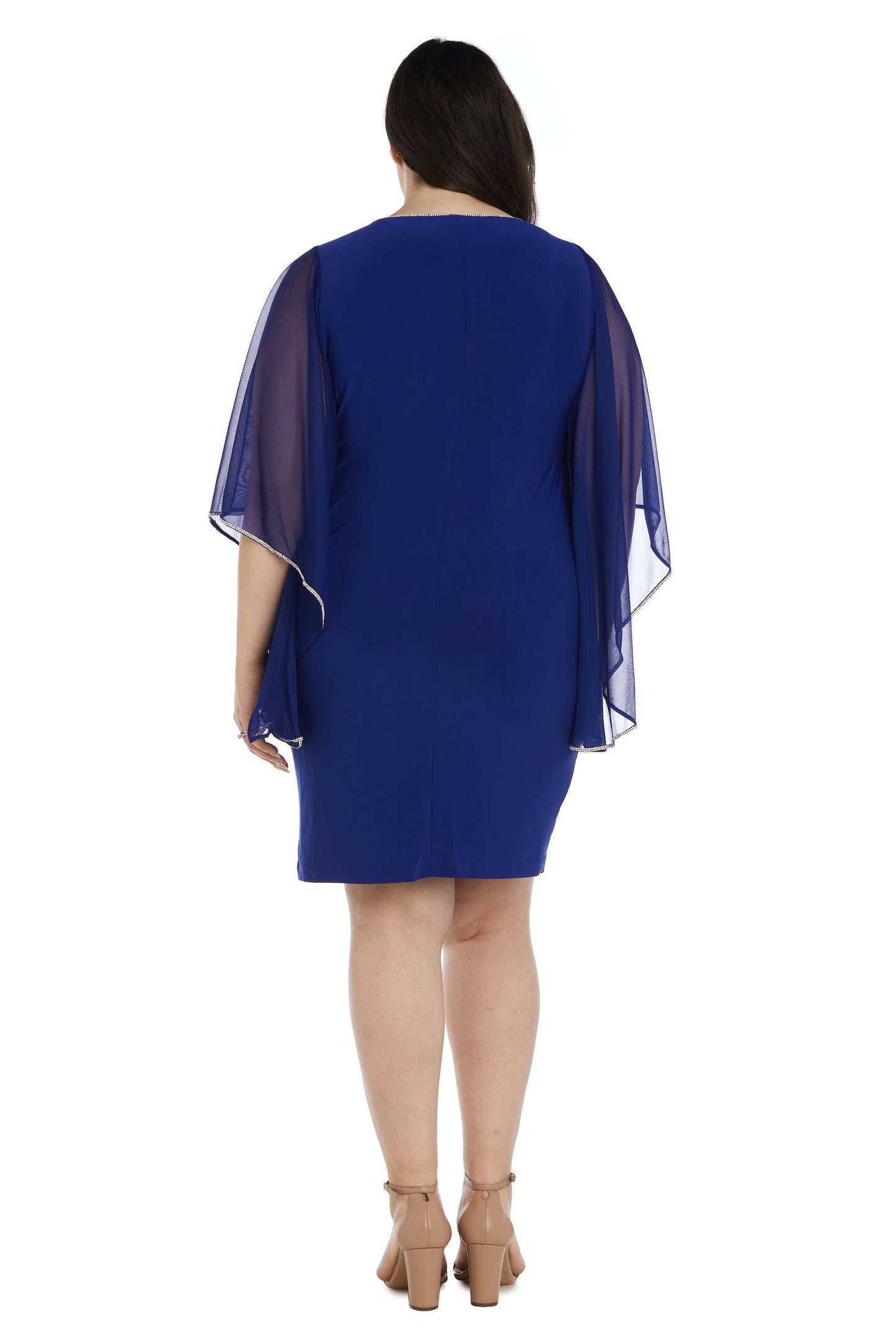 R&M Richards Short Sleeve Plus Size Dress 2678W - The Dress Outlet