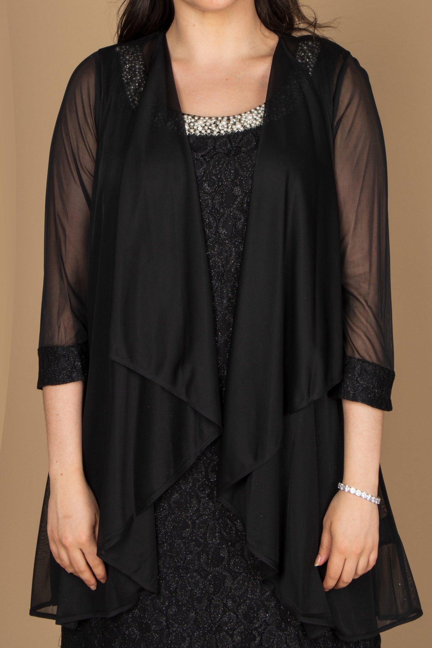 R&M Richards Short Sleeveless Petite Dress 2208P - The Dress Outlet