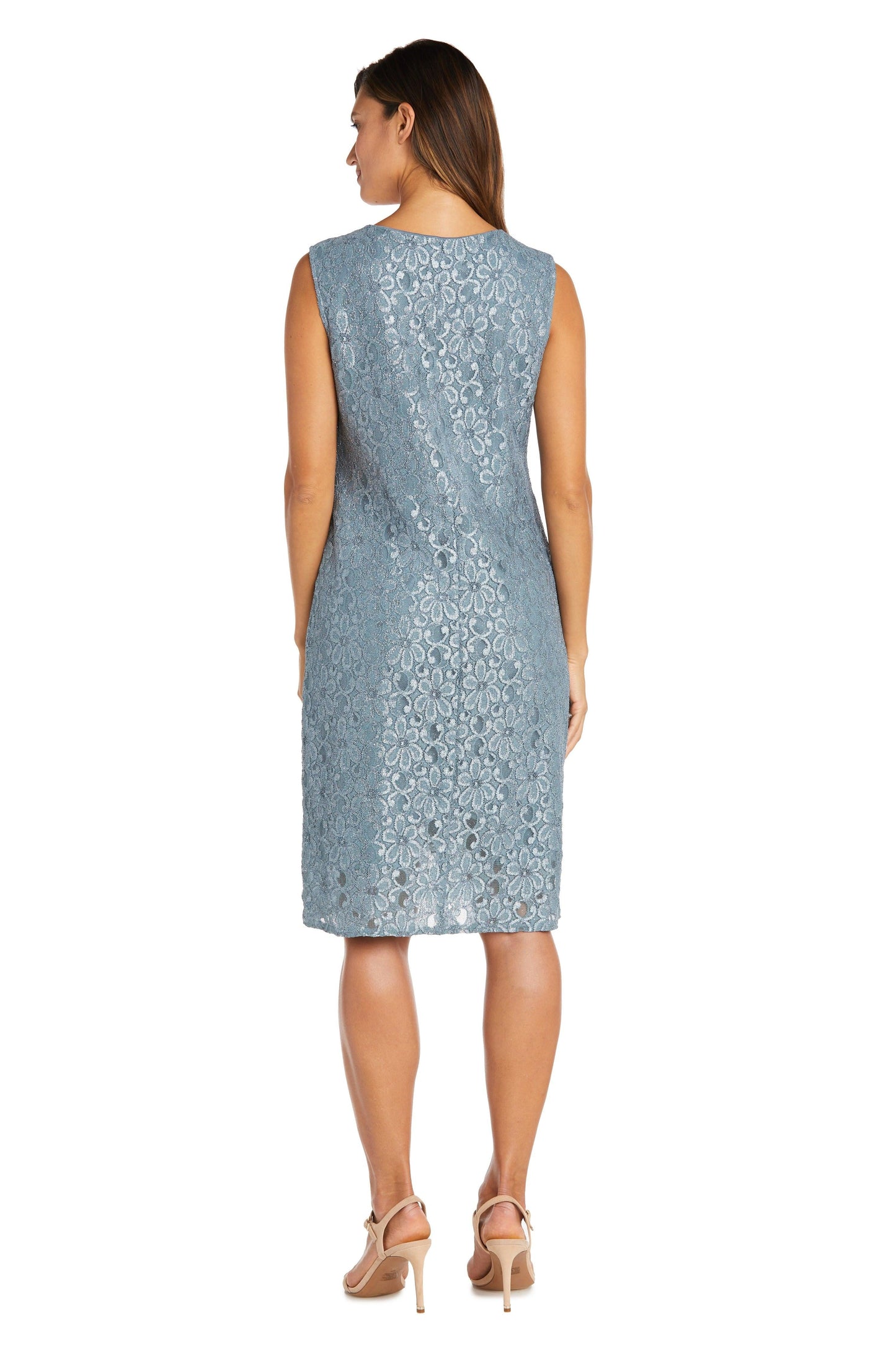 R&M Richards Short Sleeveless Petite Dress 2208P - The Dress Outlet