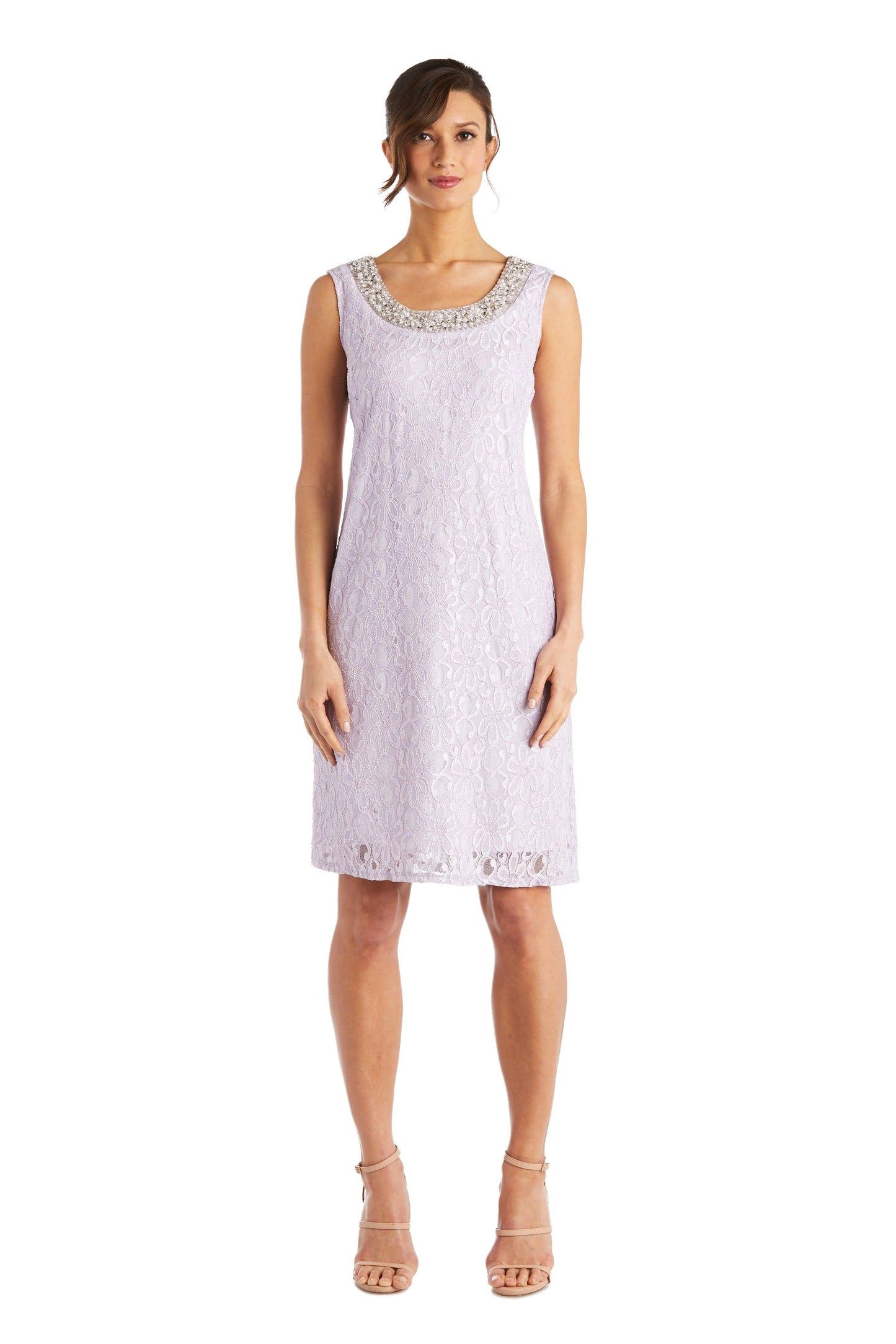 R&M Richards Short Sleeveless Petite Dress 2208P - The Dress Outlet