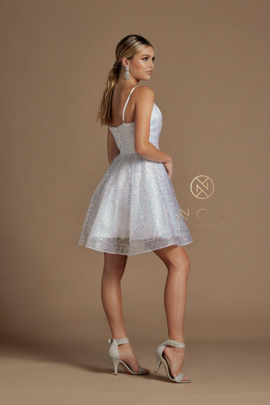 Sequins Cocktail Short Homecoming Dress - The Dress Outlet