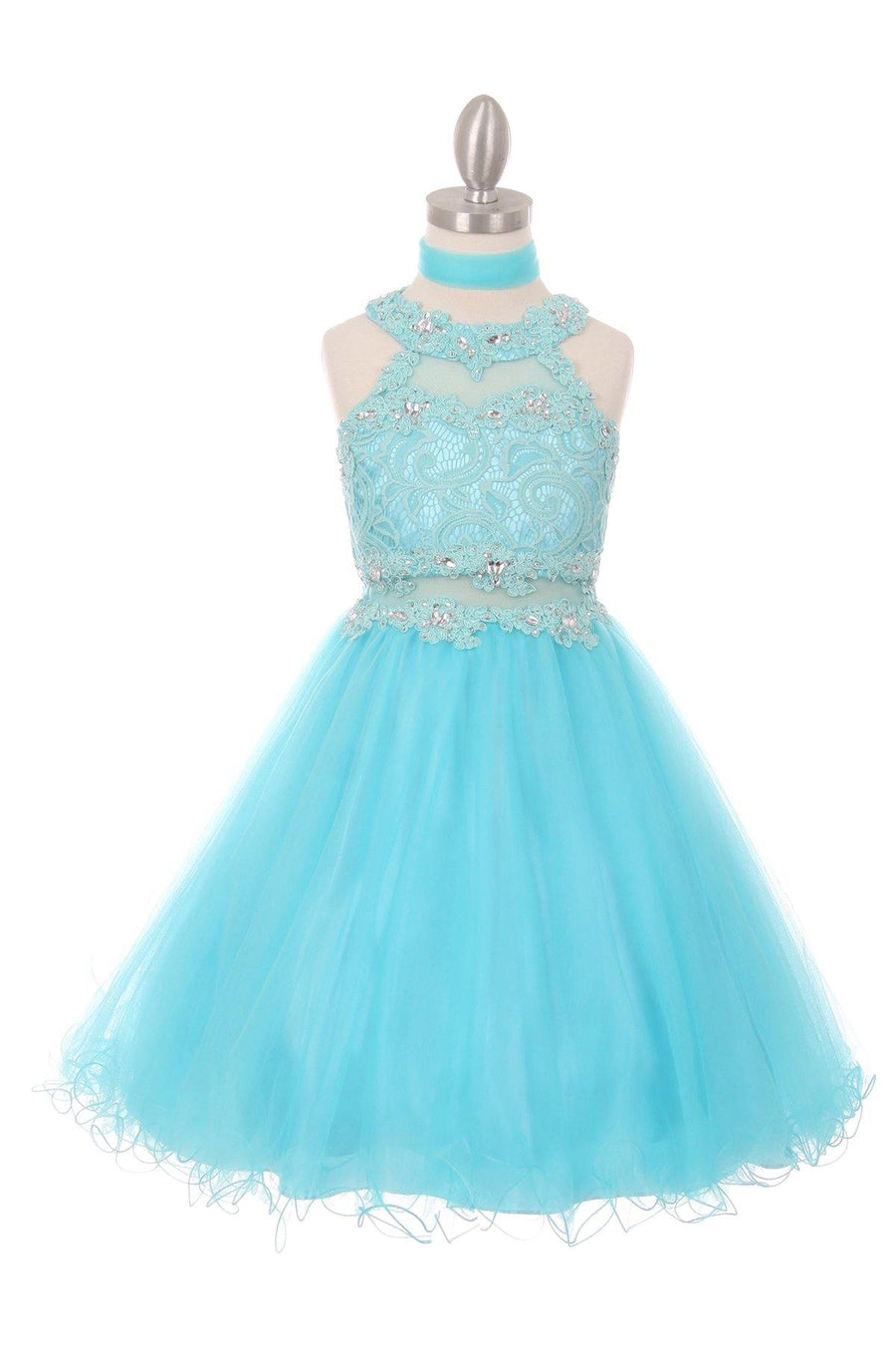 Short Beaded Dress Flower Girls - The Dress Outlet Cinderella Couture