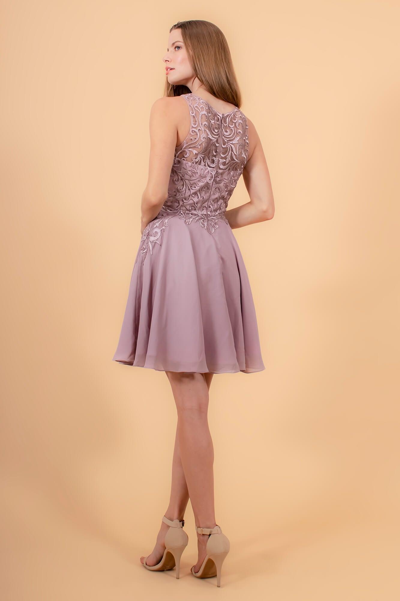 Short Prom Chiffon Dress Formal - The Dress Outlet Elizabeth K